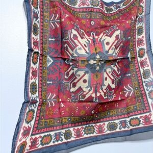 Colorful Patterned Scarf liberty made in Italy 🇮🇹 100% cotton